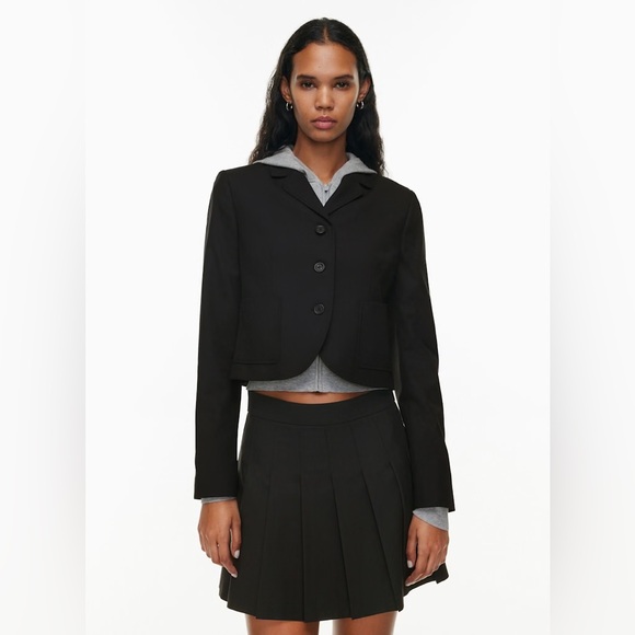 Aritzia Sunday Best Navy Blue Cropped Blazer - Picture 1 of 7